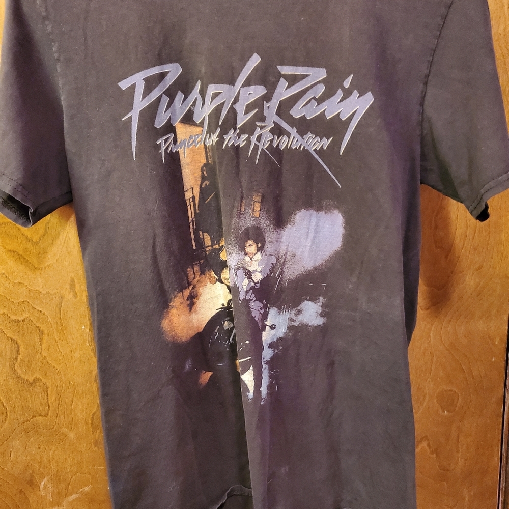 Prince Purple Rain Official Estate Tee Shirt Mens Medium Black Cotton